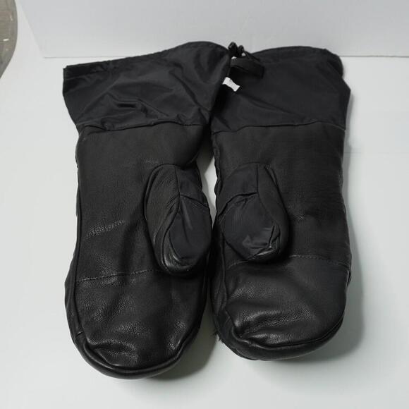 Vintage Leather* Nylon Gloves Mittens USA Made Motorcycle Snowmobile Mens XL VTG - Picture 5 of 8